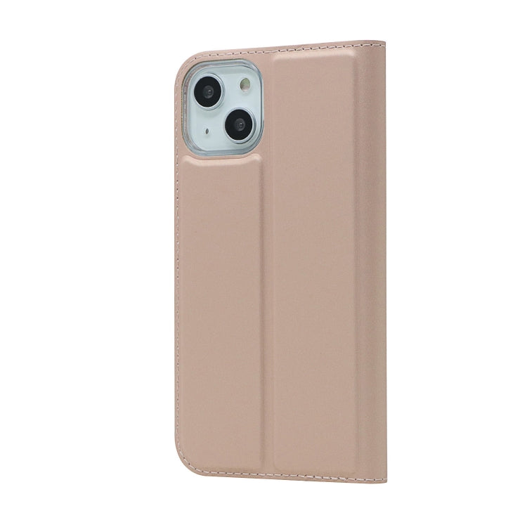 For iPhone 13 Magnetic Suction Electric Pressed Horizontal Flip Leather Case with Holder