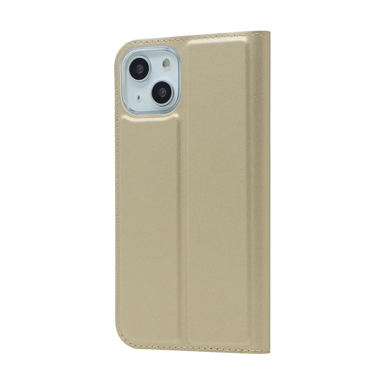 For iPhone 13 Magnetic Suction Electric Pressed Horizontal Flip Leather Case with Holder
