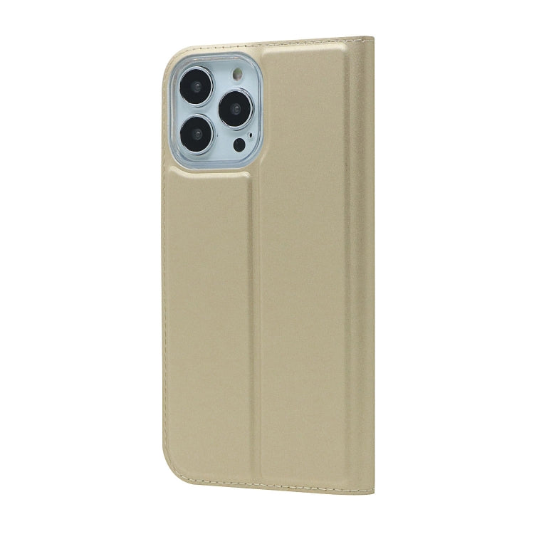 For iPhone 13 Pro Magnetic Suction Electric Pressed Horizontal Flip Leather Case with Holder