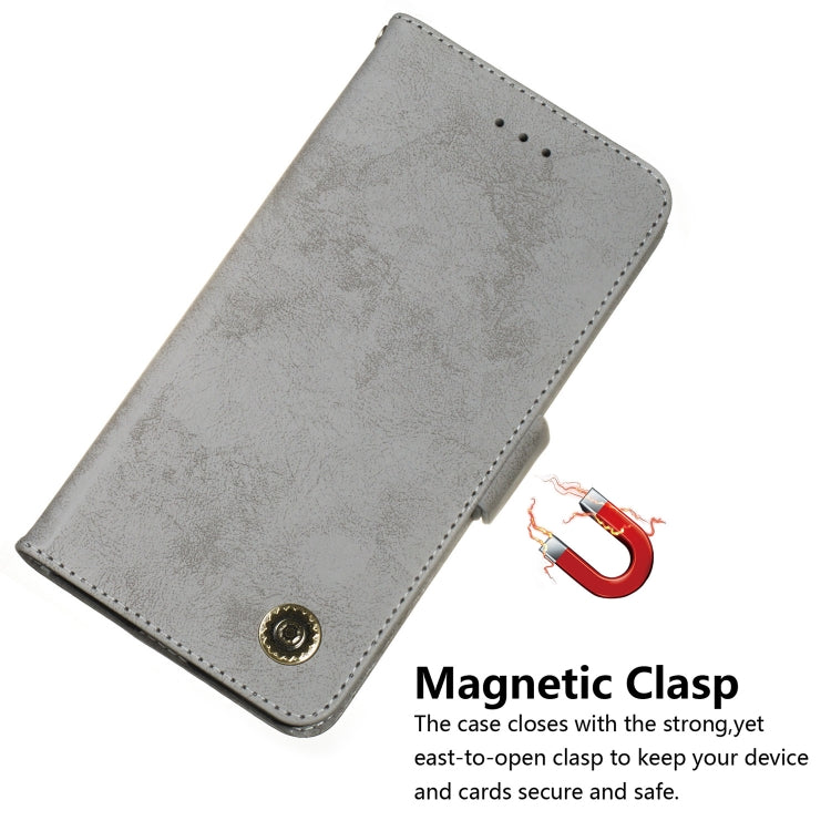 For Xiaomi Redmi Note 8 Pro Retro Horizontal Flip PU Leather Case with Card Slots & Holder