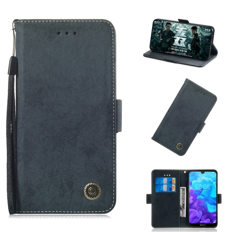 For Huawei Y5 (2019) / Honor 8s Retro Horizontal Flip PU Leather Case with Card Slots & Holder