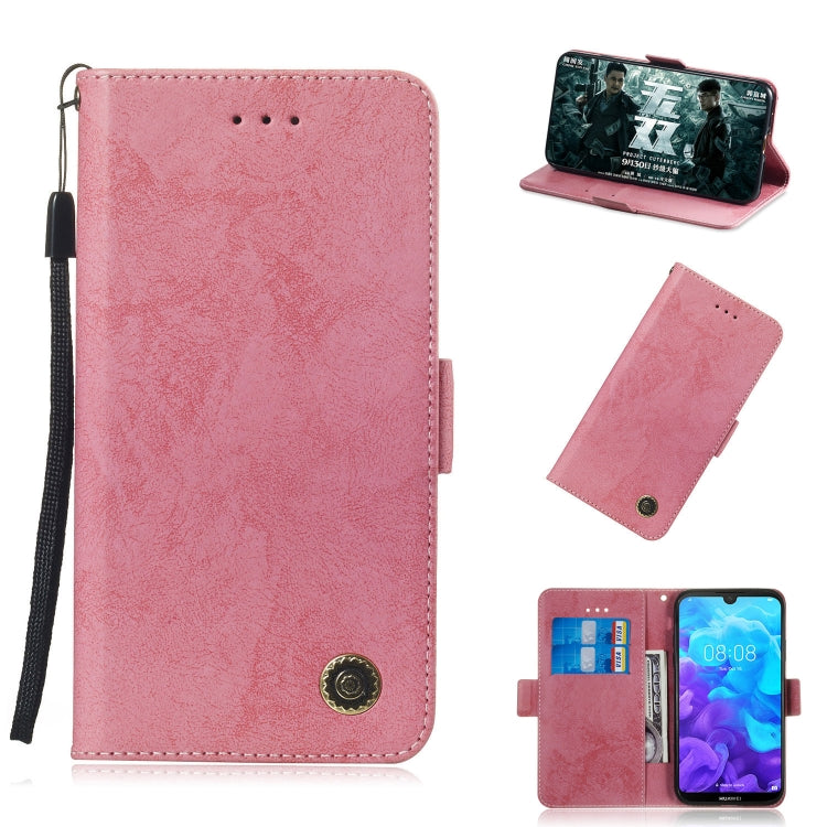 For Huawei Y5 (2019) / Honor 8s Retro Horizontal Flip PU Leather Case with Card Slots & Holder