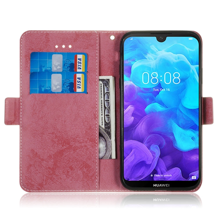 For Huawei Y5 (2019) / Honor 8s Retro Horizontal Flip PU Leather Case with Card Slots & Holder