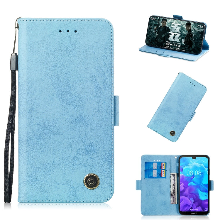For Huawei Y5 (2019) / Honor 8s Retro Horizontal Flip PU Leather Case with Card Slots & Holder