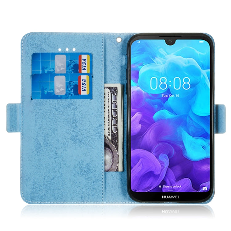 For Huawei Y5 (2019) / Honor 8s Retro Horizontal Flip PU Leather Case with Card Slots & Holder