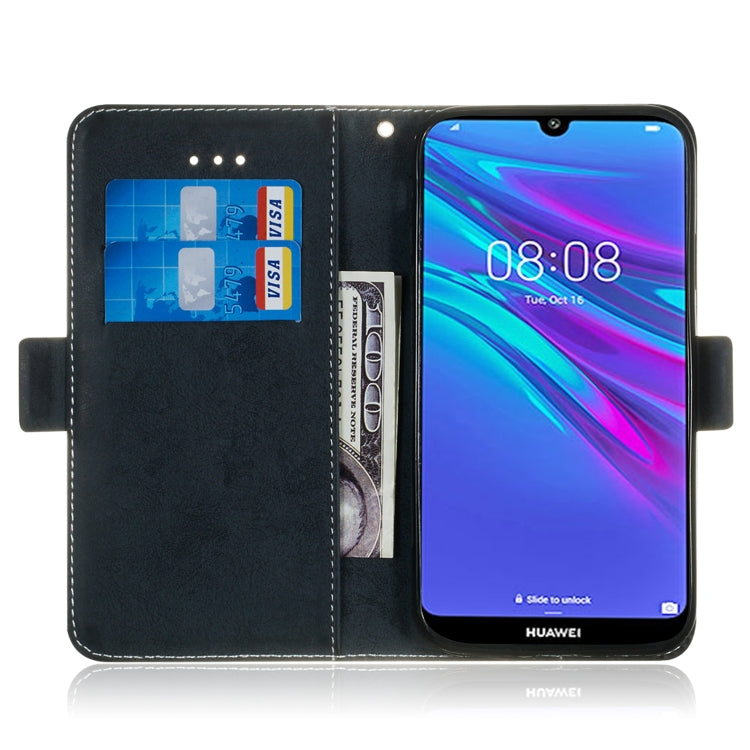 For Huawei Y6 2019 Retro Horizontal Flip PU Leather Case with Card Slots & Holder