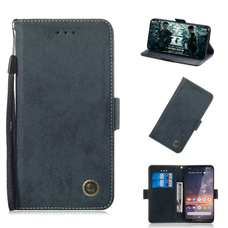 For Nokia 3.2 Retro Horizontal Flip PU Leather Case with Card Slots & Holder