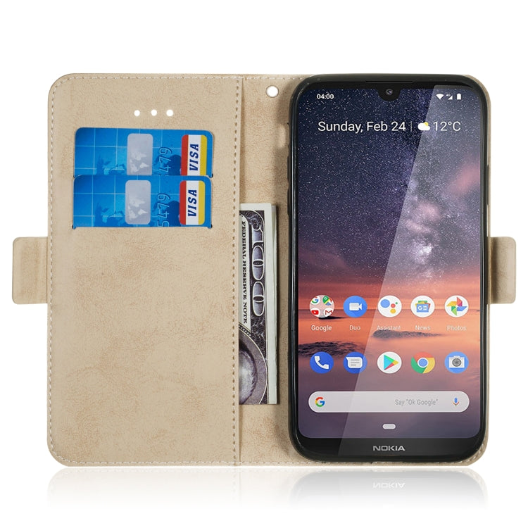 For Nokia 3.2 Retro Horizontal Flip PU Leather Case with Card Slots & Holder