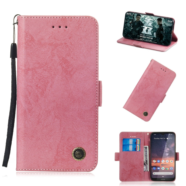 For Nokia 3.2 Retro Horizontal Flip PU Leather Case with Card Slots & Holder