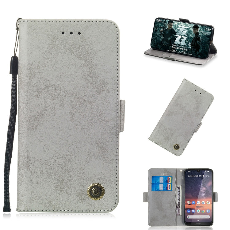 For Nokia 3.2 Retro Horizontal Flip PU Leather Case with Card Slots & Holder