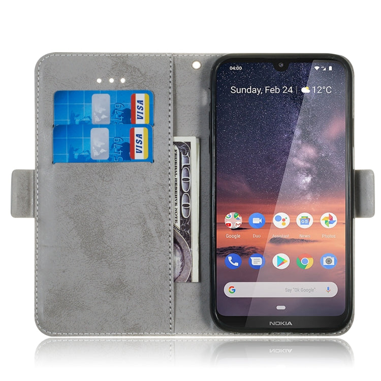 For Nokia 3.2 Retro Horizontal Flip PU Leather Case with Card Slots & Holder
