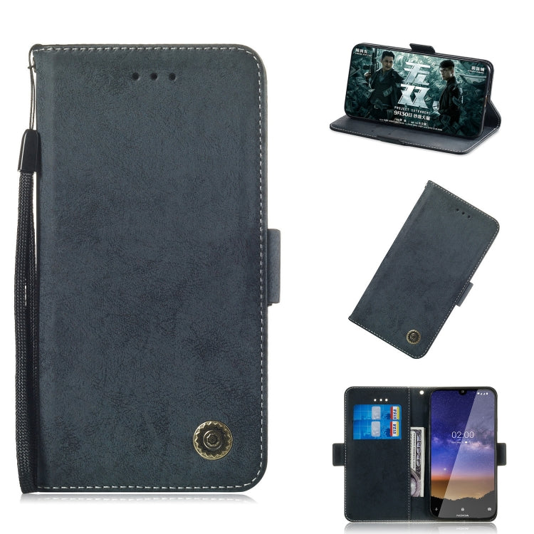 For Nokia 2.2 Retro Horizontal Flip PU Leather Case with Card Slots & Holder