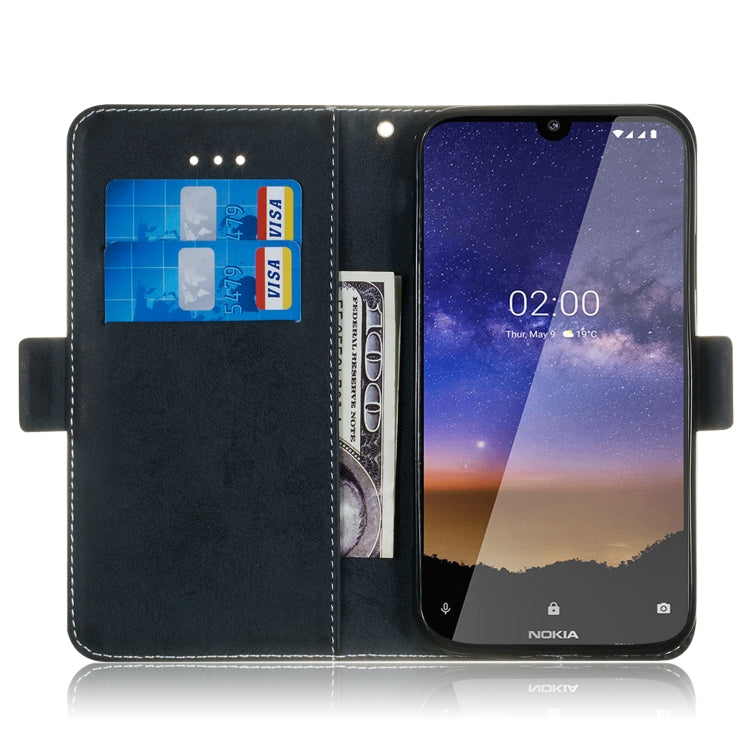 For Nokia 2.2 Retro Horizontal Flip PU Leather Case with Card Slots & Holder