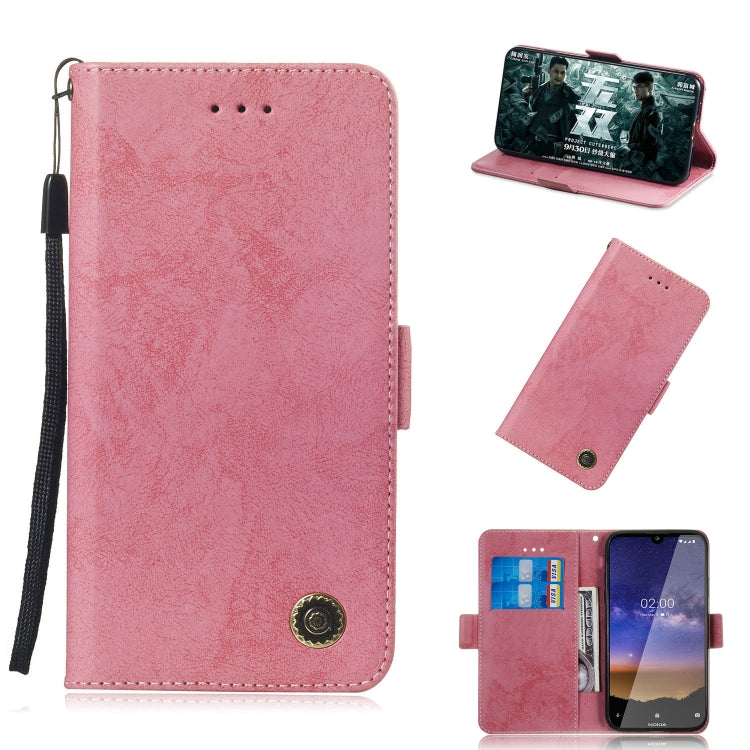 For Nokia 2.2 Retro Horizontal Flip PU Leather Case with Card Slots & Holder