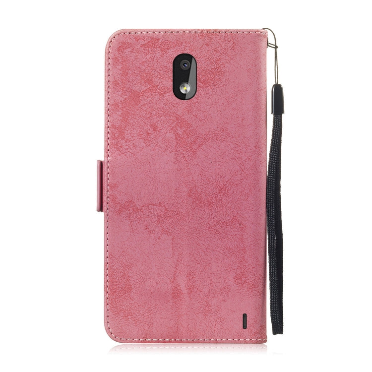 For Nokia 2.2 Retro Horizontal Flip PU Leather Case with Card Slots & Holder