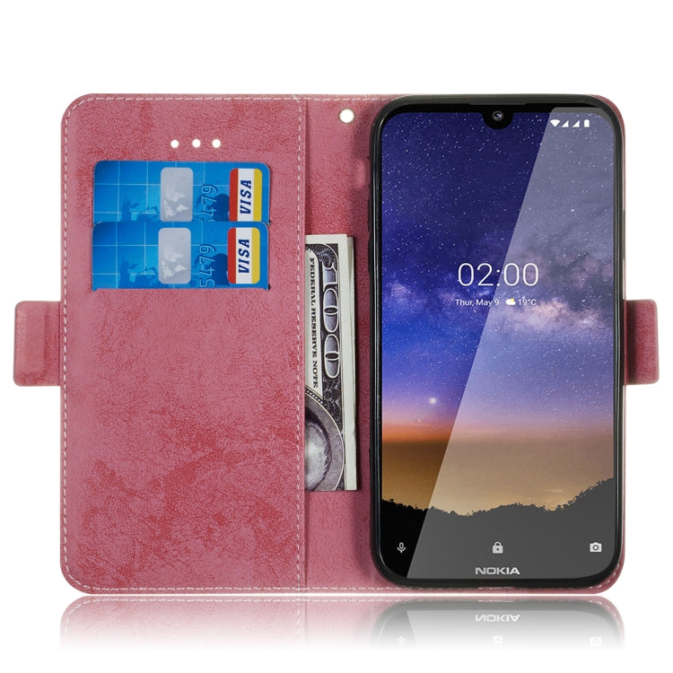 For Nokia 2.2 Retro Horizontal Flip PU Leather Case with Card Slots & Holder