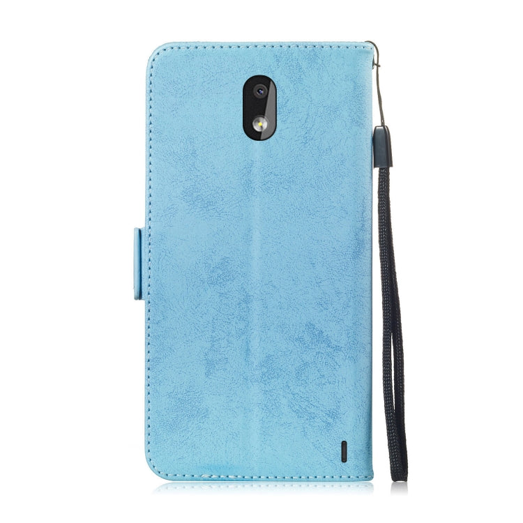 For Nokia 2.2 Retro Horizontal Flip PU Leather Case with Card Slots & Holder