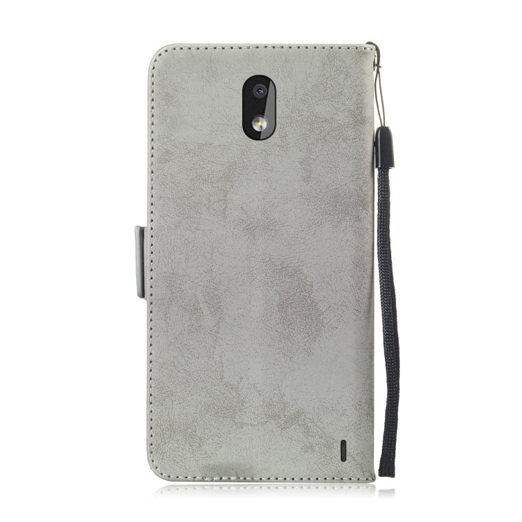 For Nokia 2.2 Retro Horizontal Flip PU Leather Case with Card Slots & Holder
