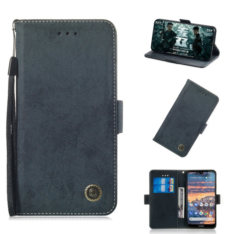 For Nokia 4.2 Retro Horizontal Flip PU Leather Case with Card Slots & Holder