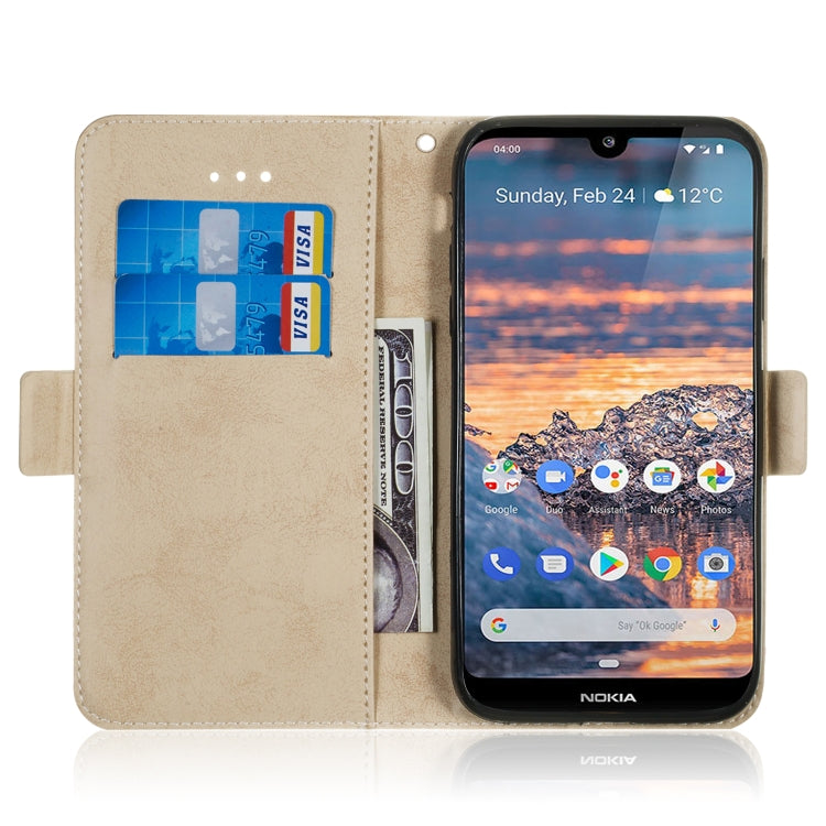 For Nokia 4.2 Retro Horizontal Flip PU Leather Case with Card Slots & Holder