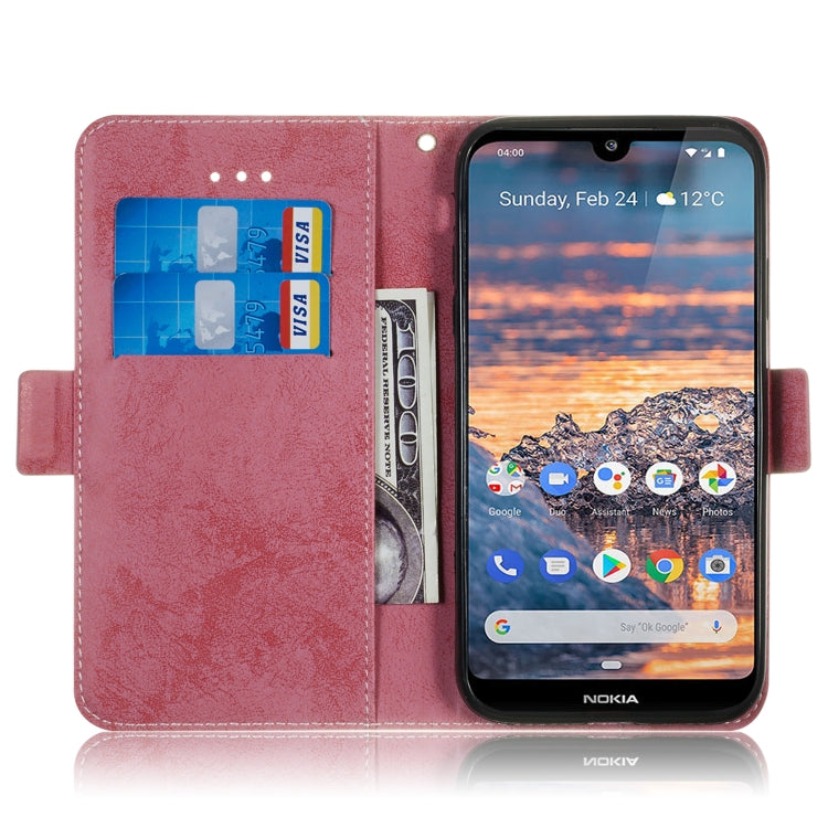 For Nokia 4.2 Retro Horizontal Flip PU Leather Case with Card Slots & Holder