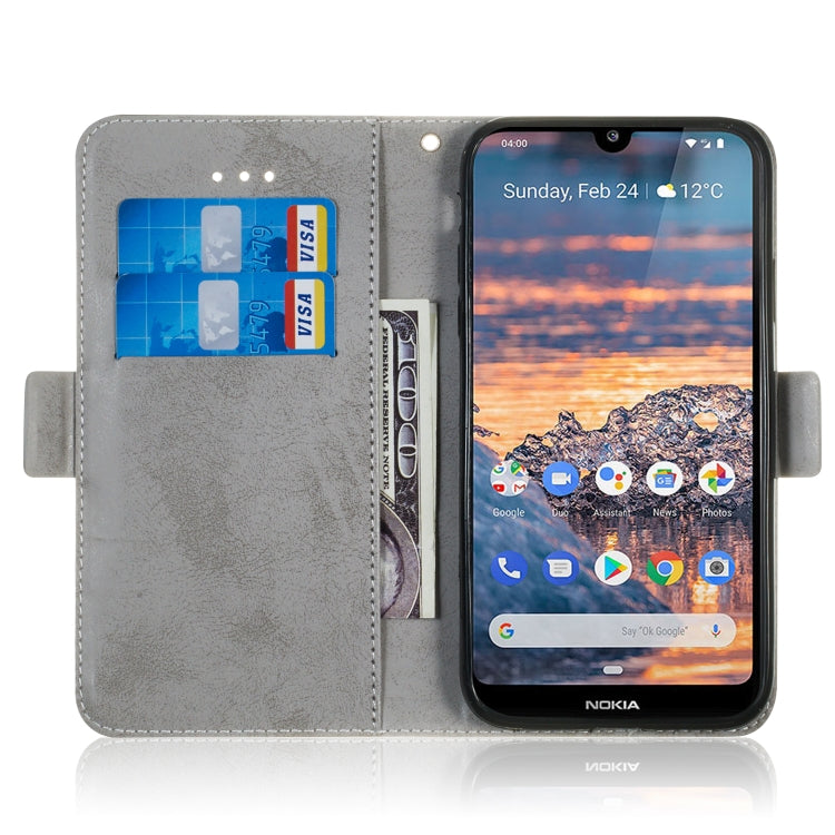 For Nokia 4.2 Retro Horizontal Flip PU Leather Case with Card Slots & Holder