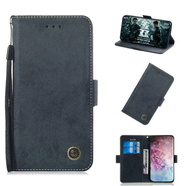 For Galaxy Note 10 Plus Retro Horizontal Flip PU Leather Case with Card Slots & Holder