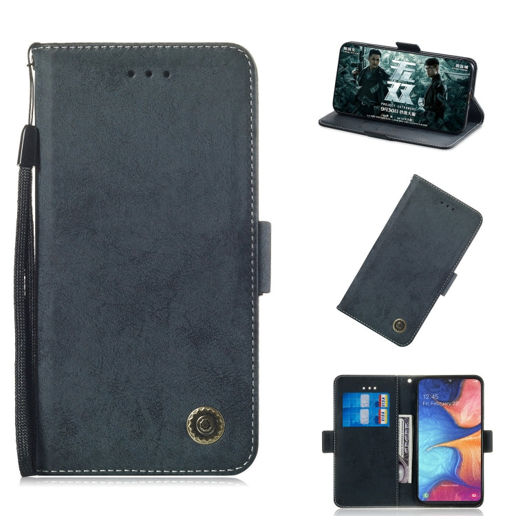 For Galaxy A20e / A10e Retro Horizontal Flip PU Leather Case with Card Slots & Holder