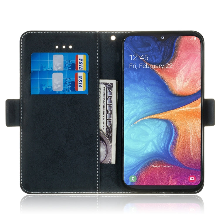 For Galaxy A20e / A10e Retro Horizontal Flip PU Leather Case with Card Slots & Holder