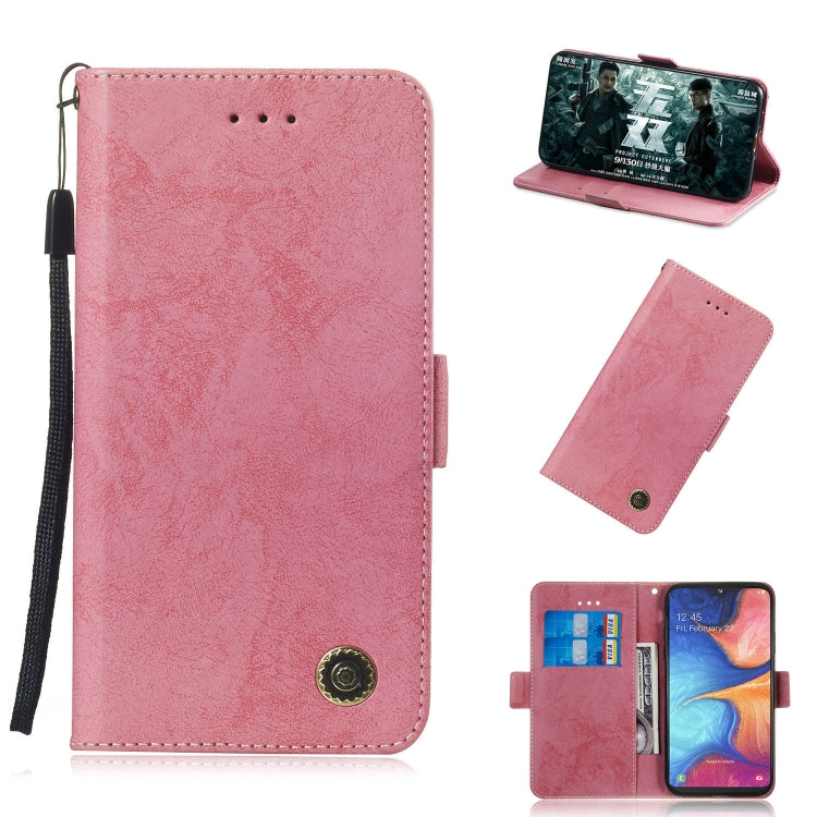 For Galaxy A20e / A10e Retro Horizontal Flip PU Leather Case with Card Slots & Holder