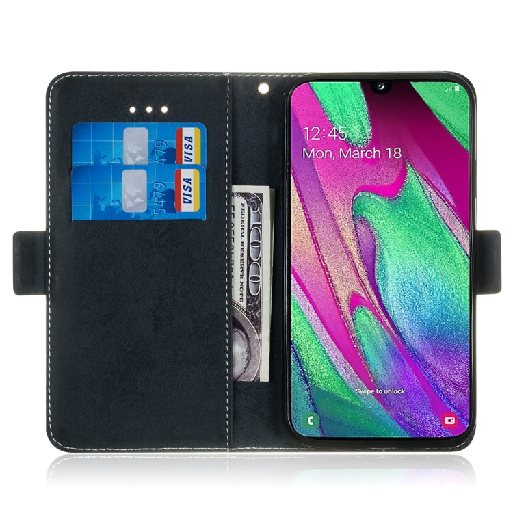 For Galaxy A40 Retro Horizontal Flip PU Leather Case with Card Slots & Holder