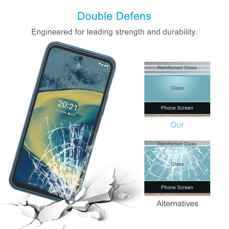 For Nokia XR20 10 PCS 0.26mm 9H 2.5D Tempered Glass Film