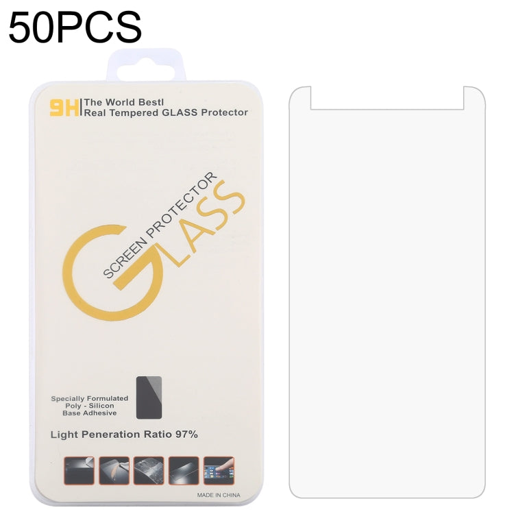 For Nokia C01 Plus 50 PCS 0.26mm 9H 2.5D Tempered Glass Film