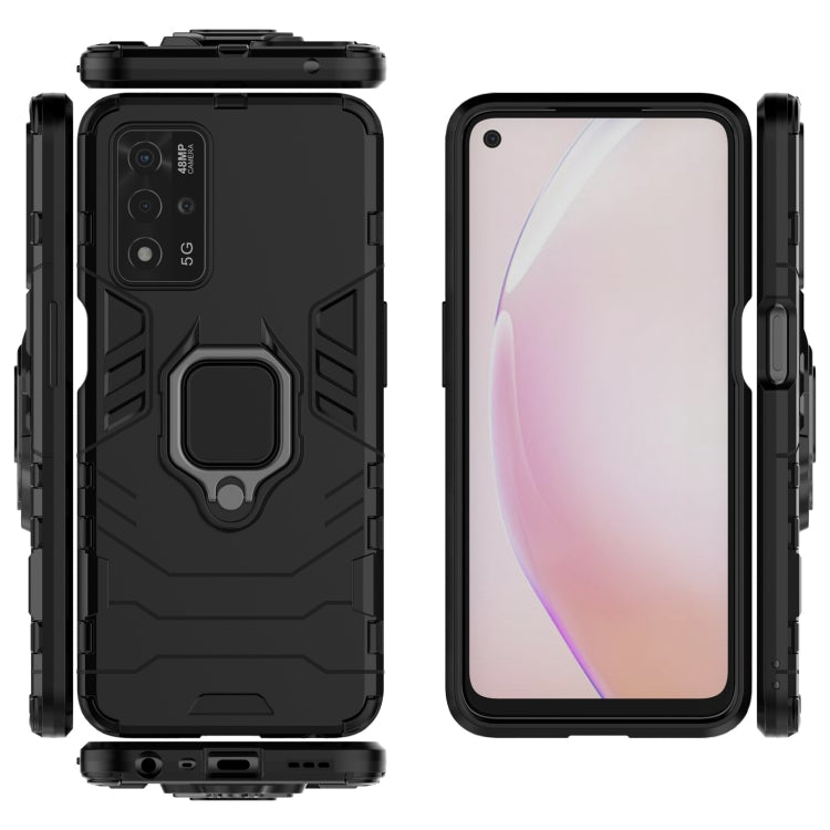 For OPPO A93s 5G Shockproof PC + TPU Protective Case with Magnetic Ring Holder