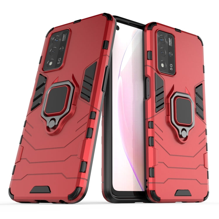 For OPPO A93s 5G Shockproof PC + TPU Protective Case with Magnetic Ring Holder
