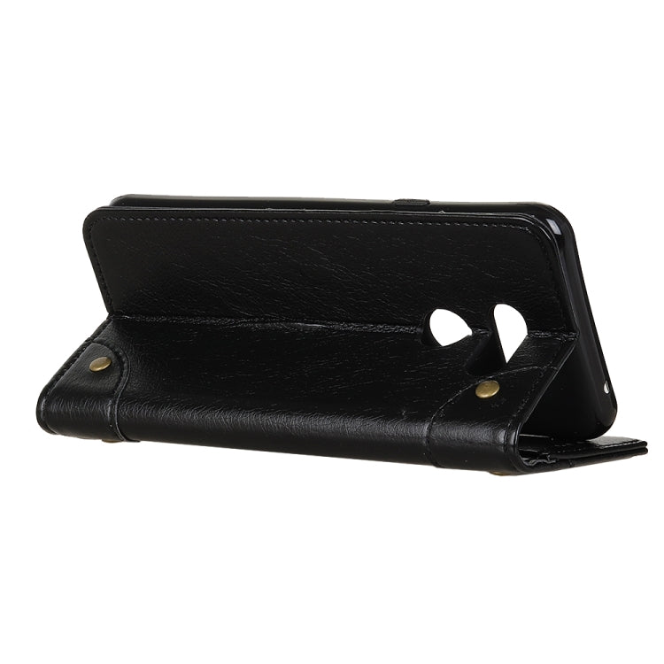 For LG K40s Copper Buckle Nappa Texture Horizontal Flip Leather Case with Holder & Card Slots & Wallet