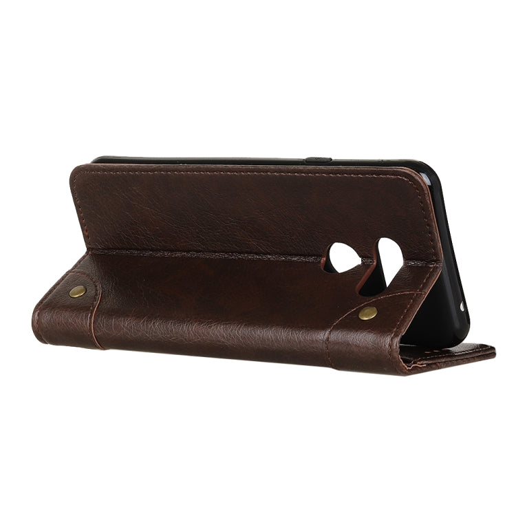 For LG K40s Copper Buckle Nappa Texture Horizontal Flip Leather Case with Holder & Card Slots & Wallet