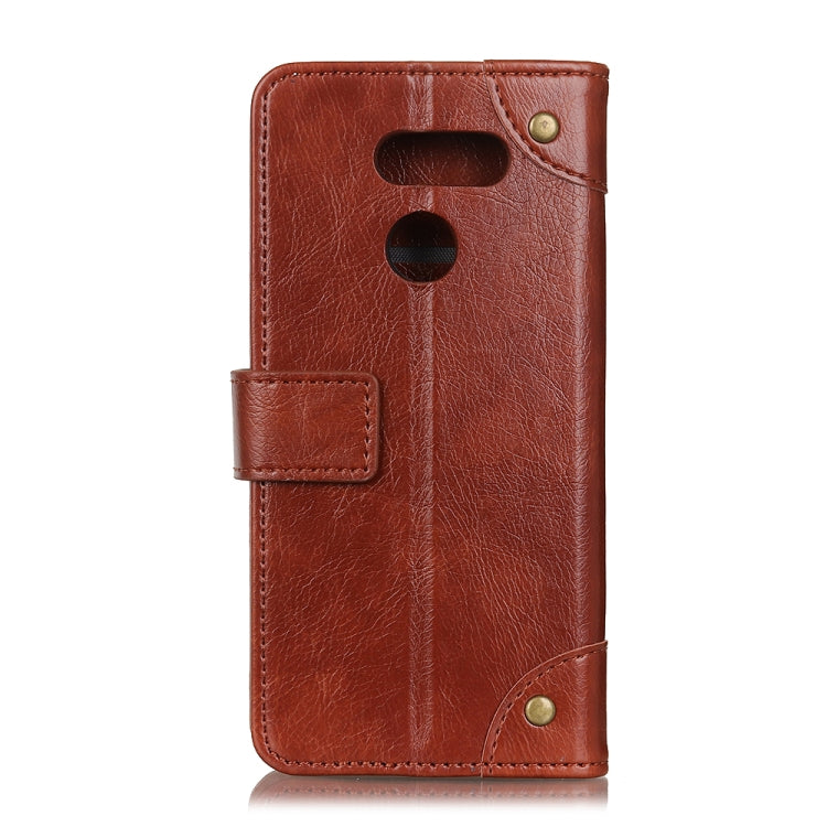For LG K50s Copper Buckle Nappa Texture Horizontal Flip Leather Case with Holder & Card Slots & Wallet