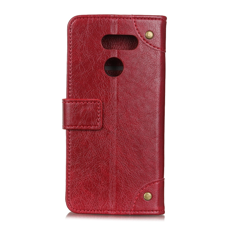 For LG K50s Copper Buckle Nappa Texture Horizontal Flip Leather Case with Holder & Card Slots & Wallet