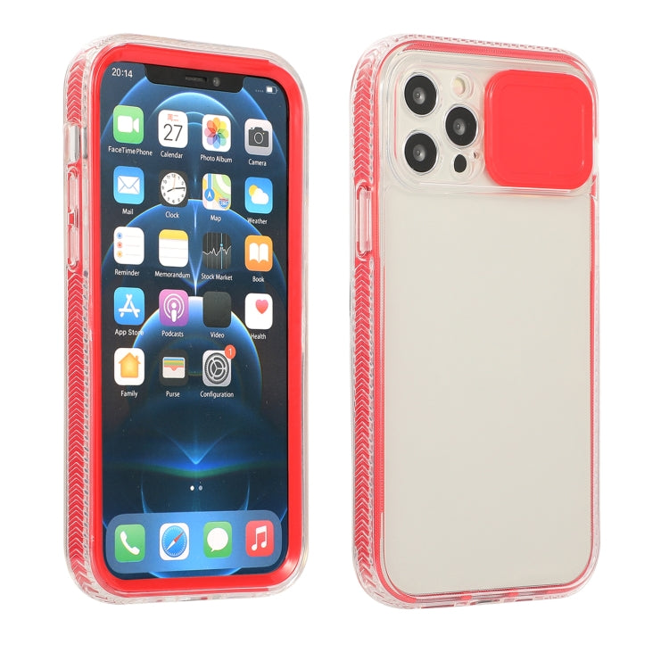 For iPhone 13 Sliding Camera Cover Design Shockproof TPU Frame + Clear PC Case
