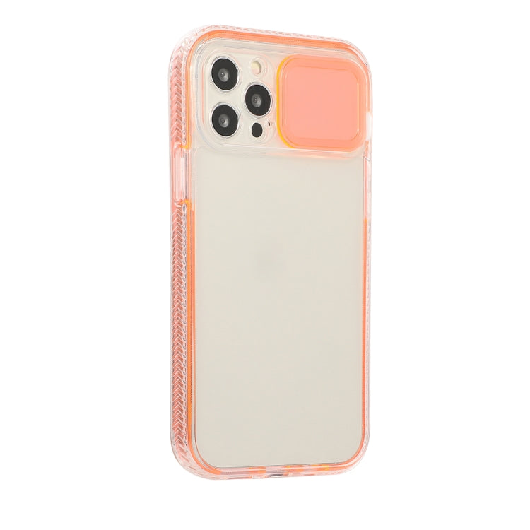 For iPhone 13 Sliding Camera Cover Design Shockproof TPU Frame + Clear PC Case