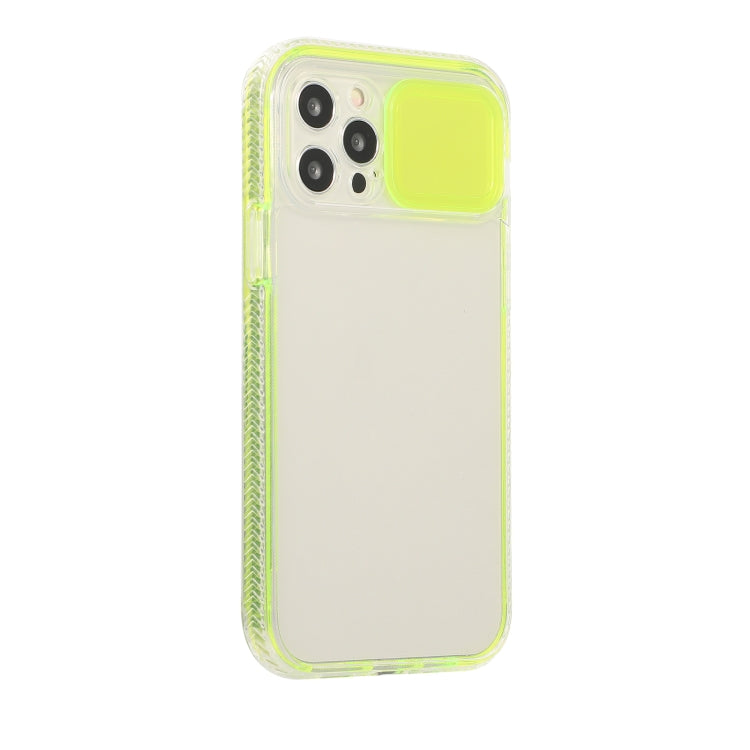 For iPhone 13 Sliding Camera Cover Design Shockproof TPU Frame + Clear PC Case