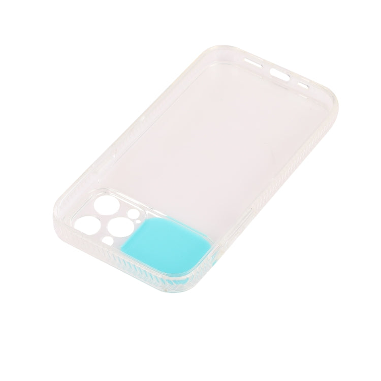 For iPhone 13 Pro Max Sliding Camera Cover Design Shockproof TPU Frame + Clear PC Case