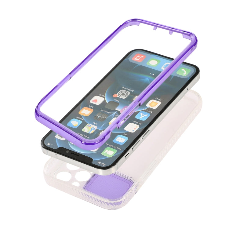 For iPhone 13 Pro Max Sliding Camera Cover Design Shockproof TPU Frame + Clear PC Case