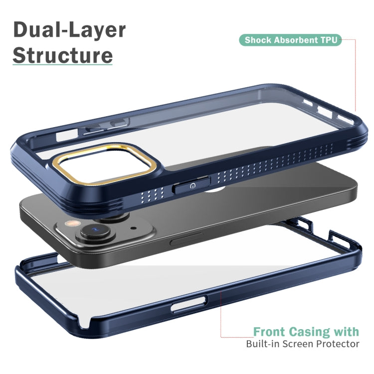 For iPhone 13 mini C1 2 in 1 Shockproof TPU + PC Protective Case with PET Screen Protector