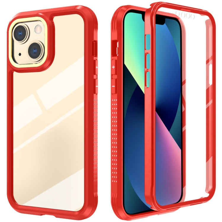 For iPhone 13 mini C1 2 in 1 Shockproof TPU + PC Protective Case with PET Screen Protector