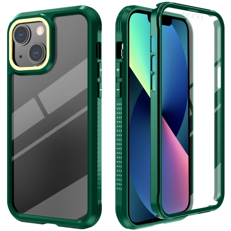 For iPhone 13 mini C1 2 in 1 Shockproof TPU + PC Protective Case with PET Screen Protector