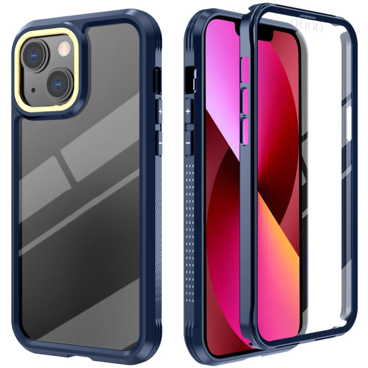 For iPhone 13 C1 2 in 1 Shockproof TPU + PC Protective Case with PET Screen Protector