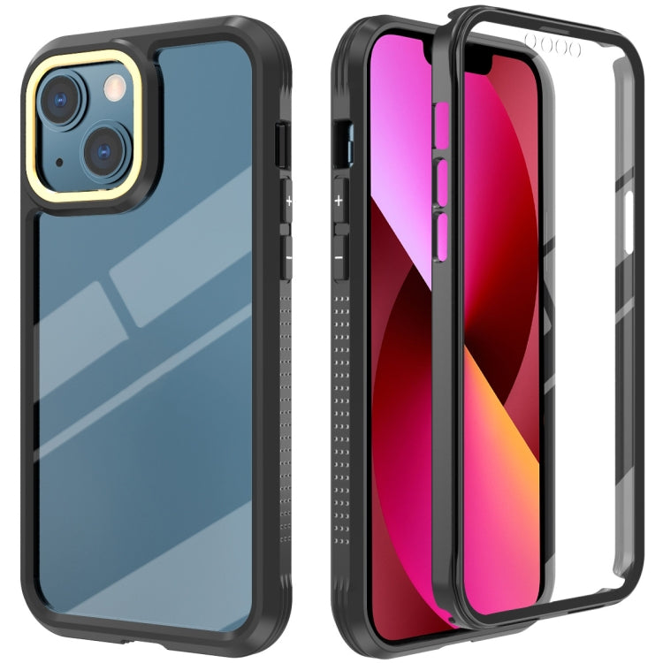 For iPhone 13 C1 2 in 1 Shockproof TPU + PC Protective Case with PET Screen Protector