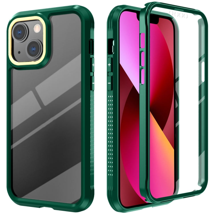 For iPhone 13 C1 2 in 1 Shockproof TPU + PC Protective Case with PET Screen Protector